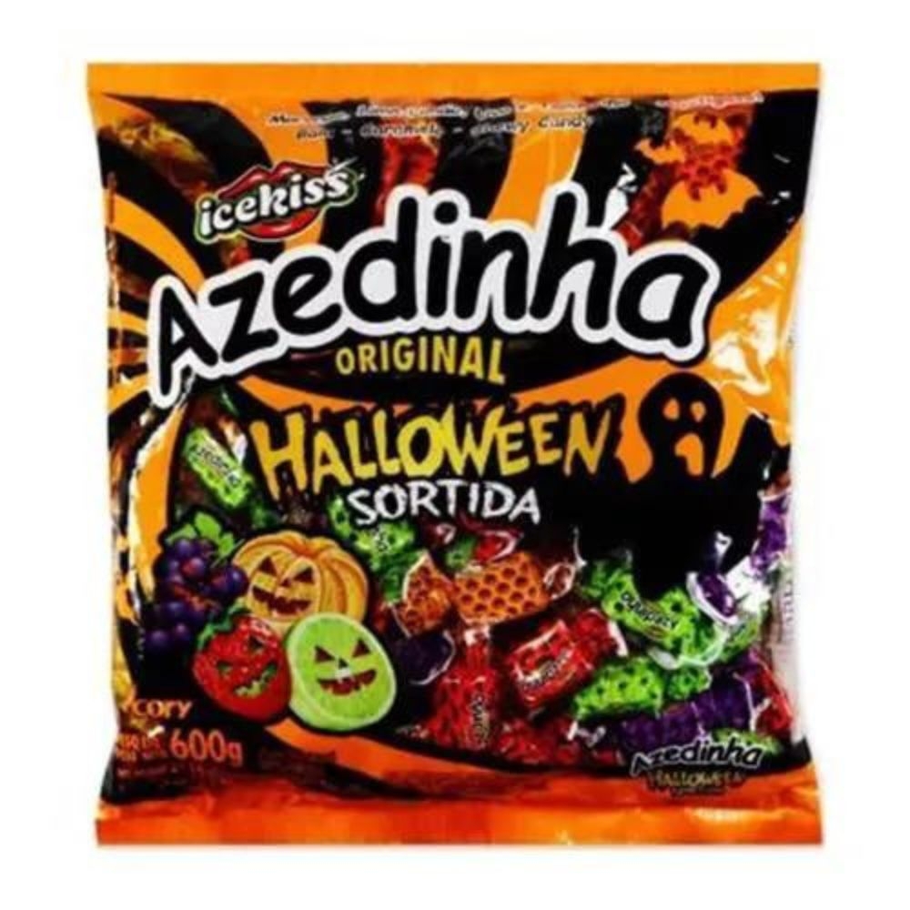 Bala Mastigável Azedinha Halloween Sortido 600gr