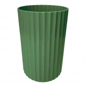 Vaso Decorativo Canelado Verde Militar Un - Tasil