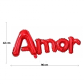 Balão Metalizado Amor Vermelho