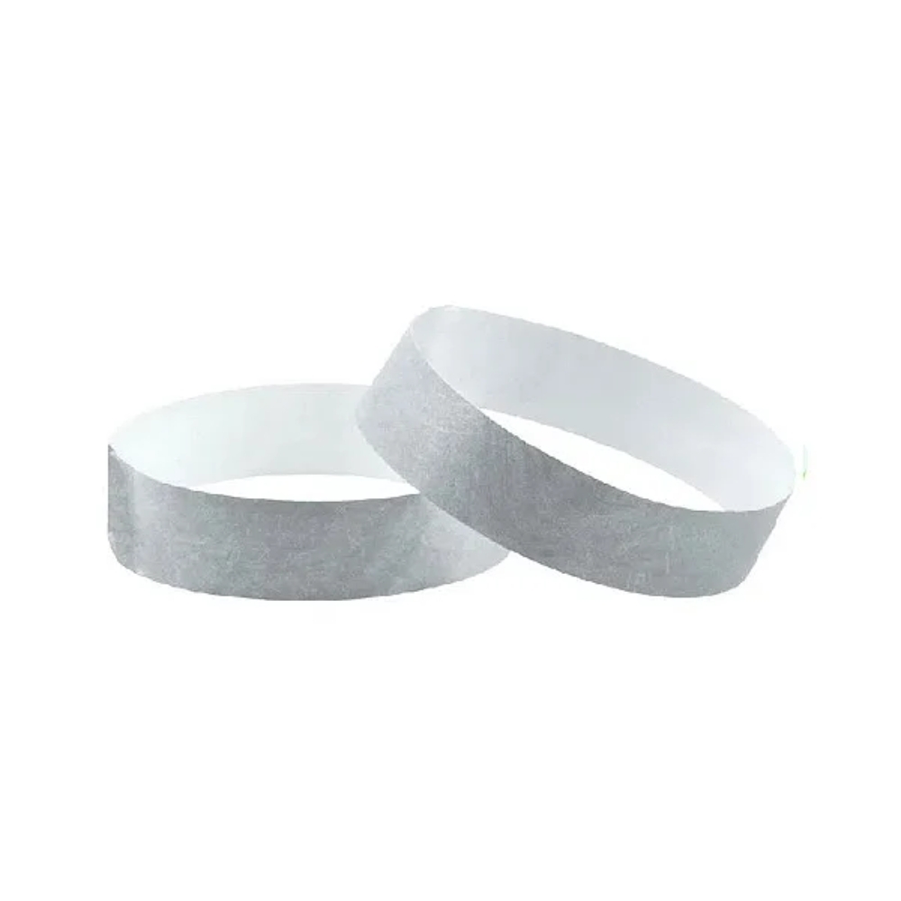Pulseira De Identificação Para Eventos Prata 40 Un - Silverfestas
