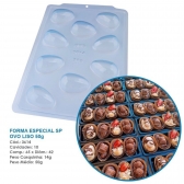 Forma De Silicone 3614 10 Ovos 50g