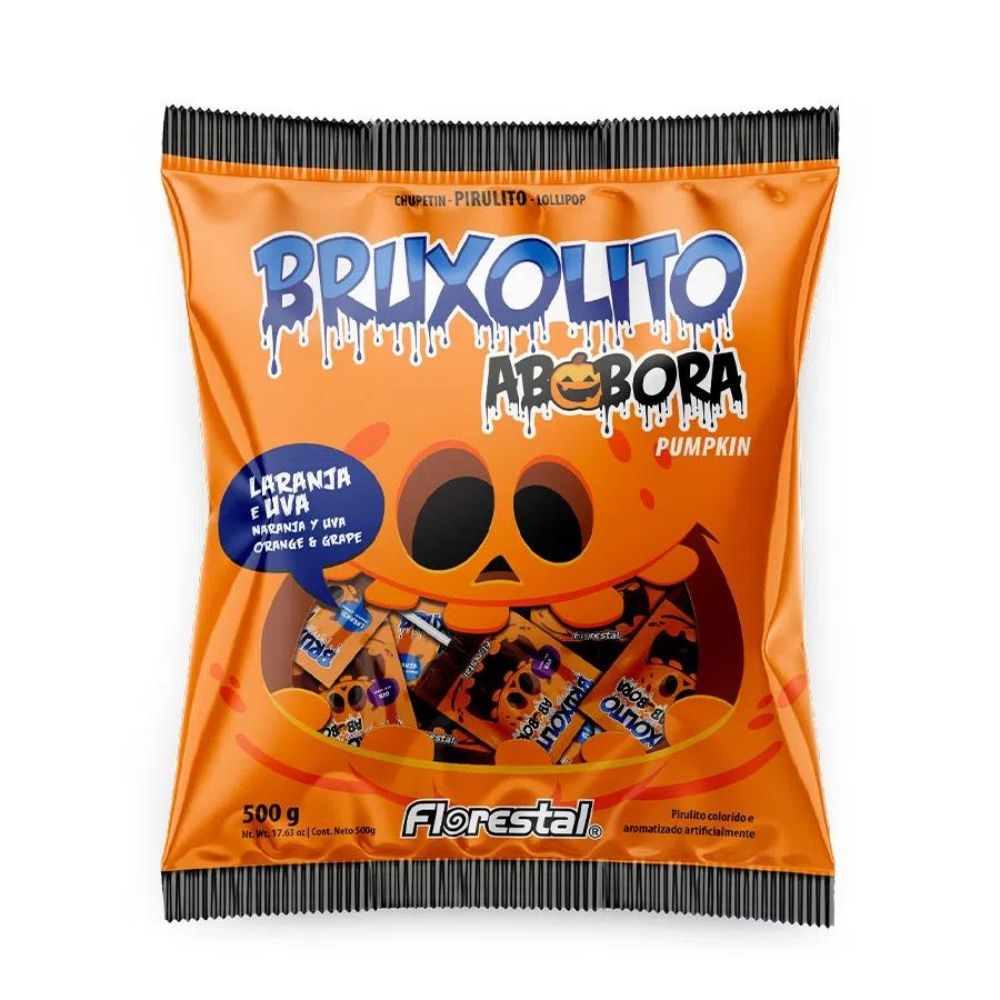 Pirulito Bruxolito Abobora 500g - Florestal