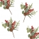 Pick Berry Acucarado C/pinha Vermelho 23cm Florarte