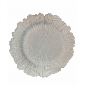 Sousplat Borda Recortada 32cm Branco Un - Cromus