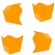 Cachepot Montado Pequeno Laranja 10 Un