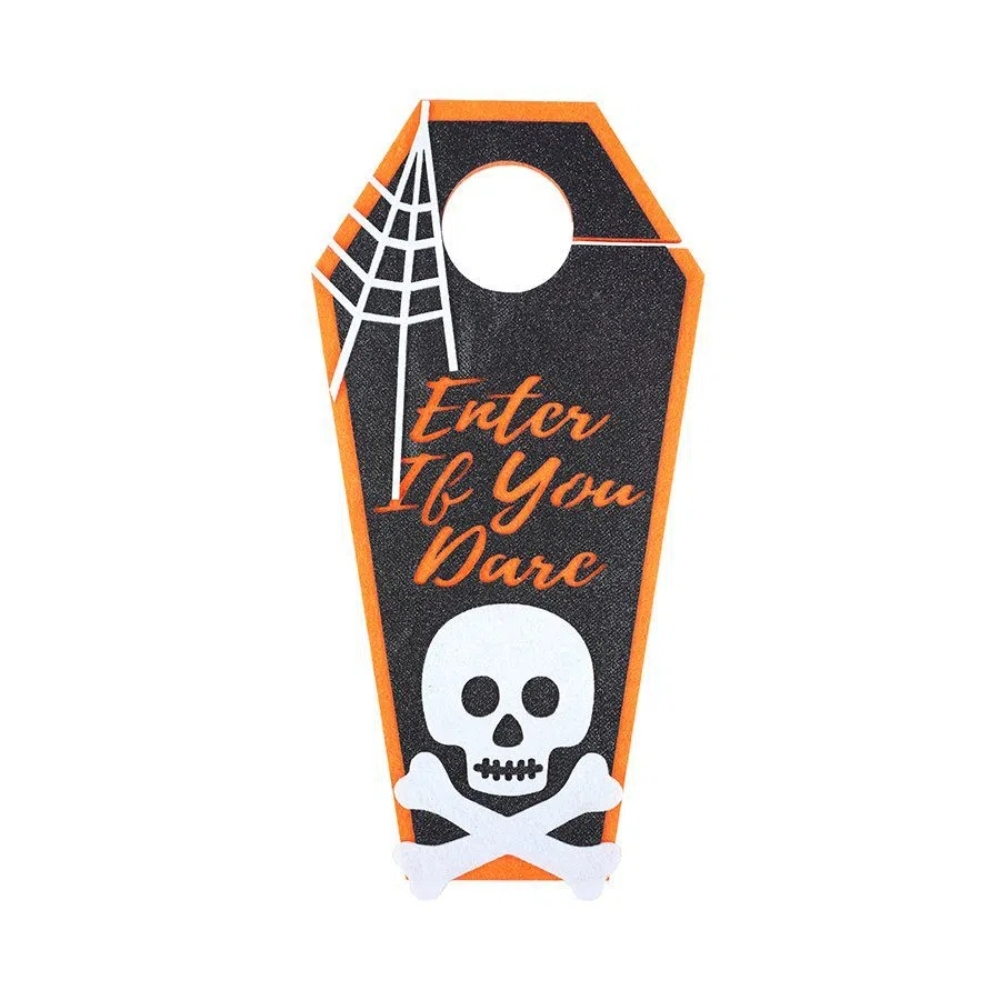 Enfeite Para Maçaneta De Porta Caveira Halloween Un - Cromus