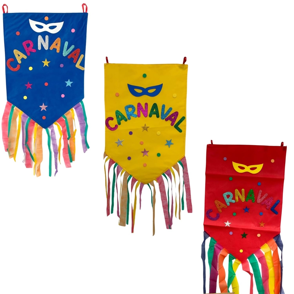 Estandarte De Carnaval 78x45cm Sortido
