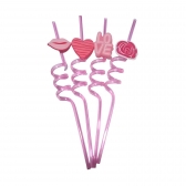 Canudo Espiral Silver Love 4un