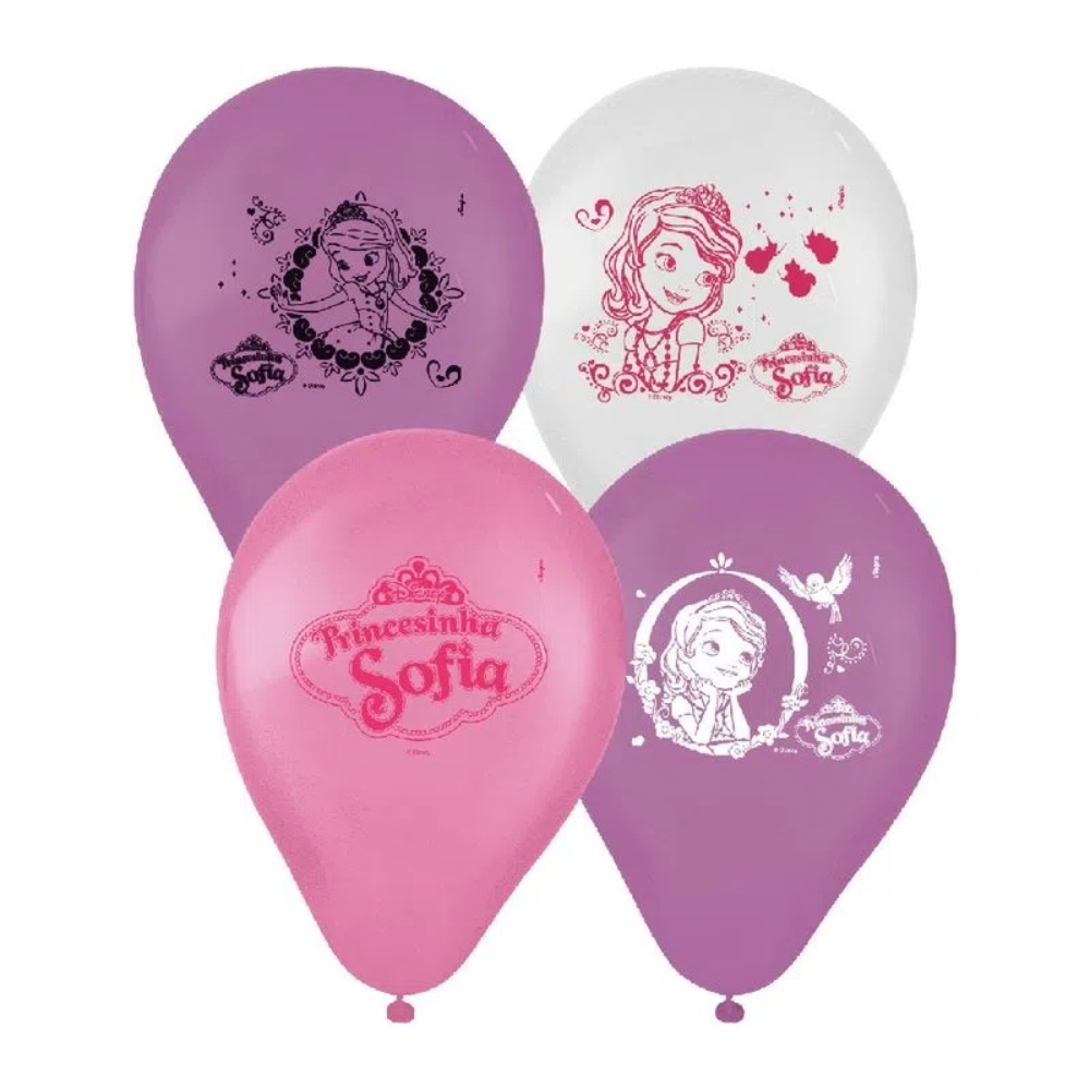 Balão Látex 9 Princesa Sofia 25 Un - Regina