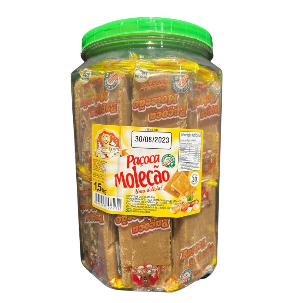 Paçoca Molecão 30 Un - Amendolândia