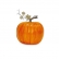 Abóbora Decorativa Halloween Cabo Com Folhas Un - Cromus