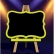 Lousa Mdf Amarelo Neon Un - Grinfest