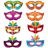 Decoração Pendurar Mascaras De Carnaval Regina 8 Un