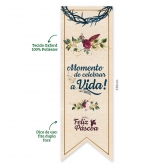 Faixa Decorativa Vertical De Tecido 1,20mx40cm Pascoa Regina