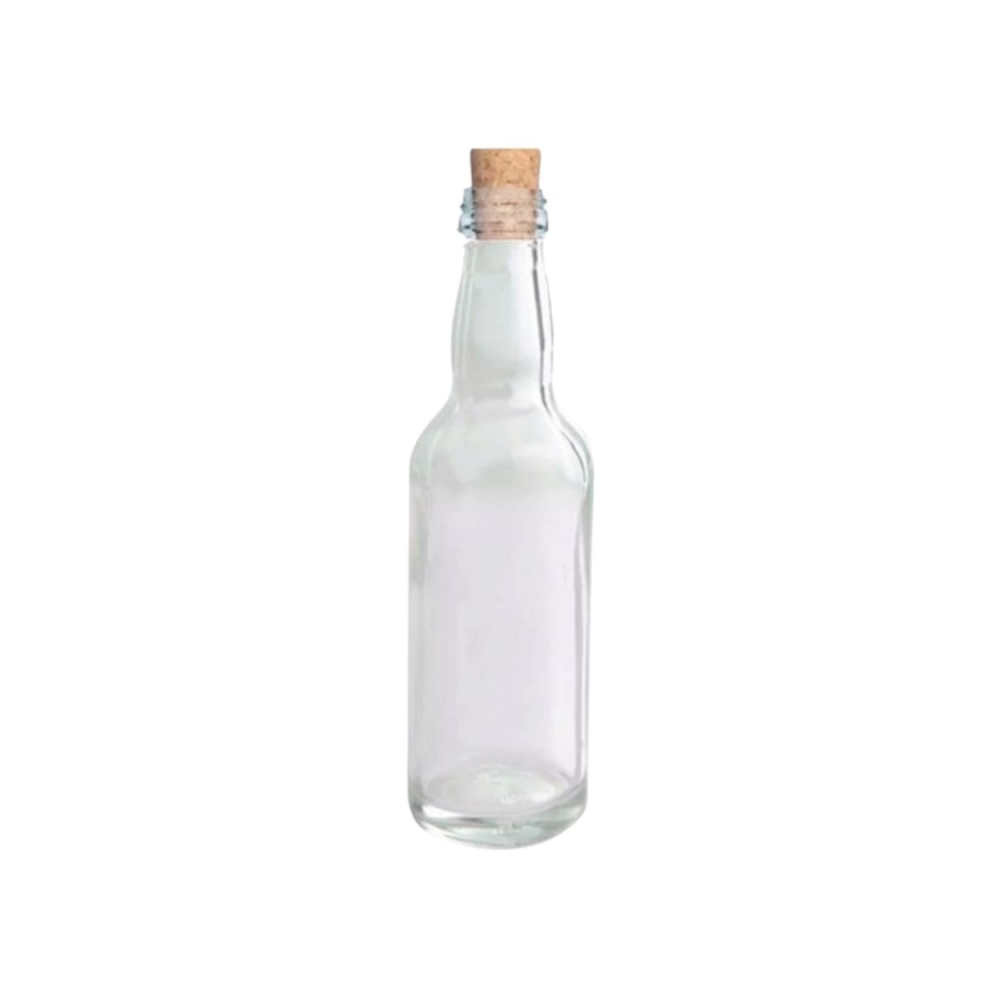 Lembrancinha Garrafa De Vidro 50ml Tampa Rolha 10 Un