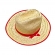 Chapeu De Palha Social Adulto - Un