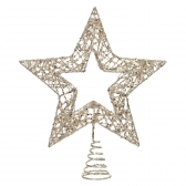 Ponteira Estrela Champanhe 25cm Florarte