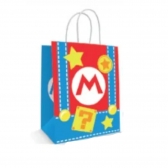 Sacola Papel 18x09x22cm Super Mario 10 Un - Lelu