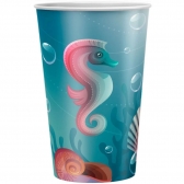 Copo Papel 180ml Fundo Do Mar 8 Un - Regina