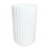 Vaso Decorativo Canelado Branco Un - Tasil