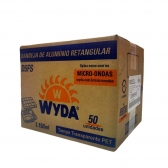 Bandeja De Alumínio Retangular 1150ml Com Tampa Transparente D5fs 50 Un - Wyda