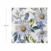 Guardanapo Flores Lilas 32x32 Silver - 20 Un