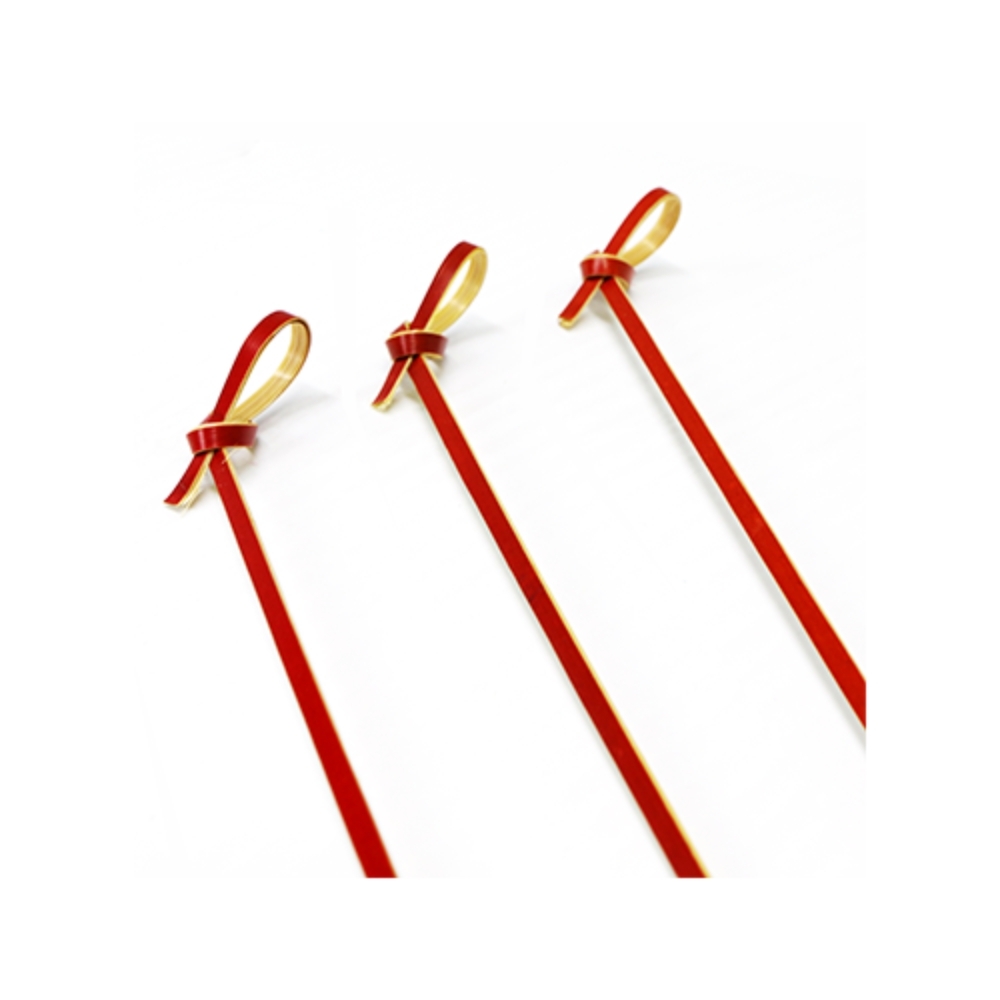 Palito De Bambu De Petisco Vermelho Ha220 12cm 20 Un - Silverfestas