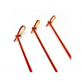 Palito De Bambu De Petisco Vermelho Ha220 12cm 20 Un - Silverfestas