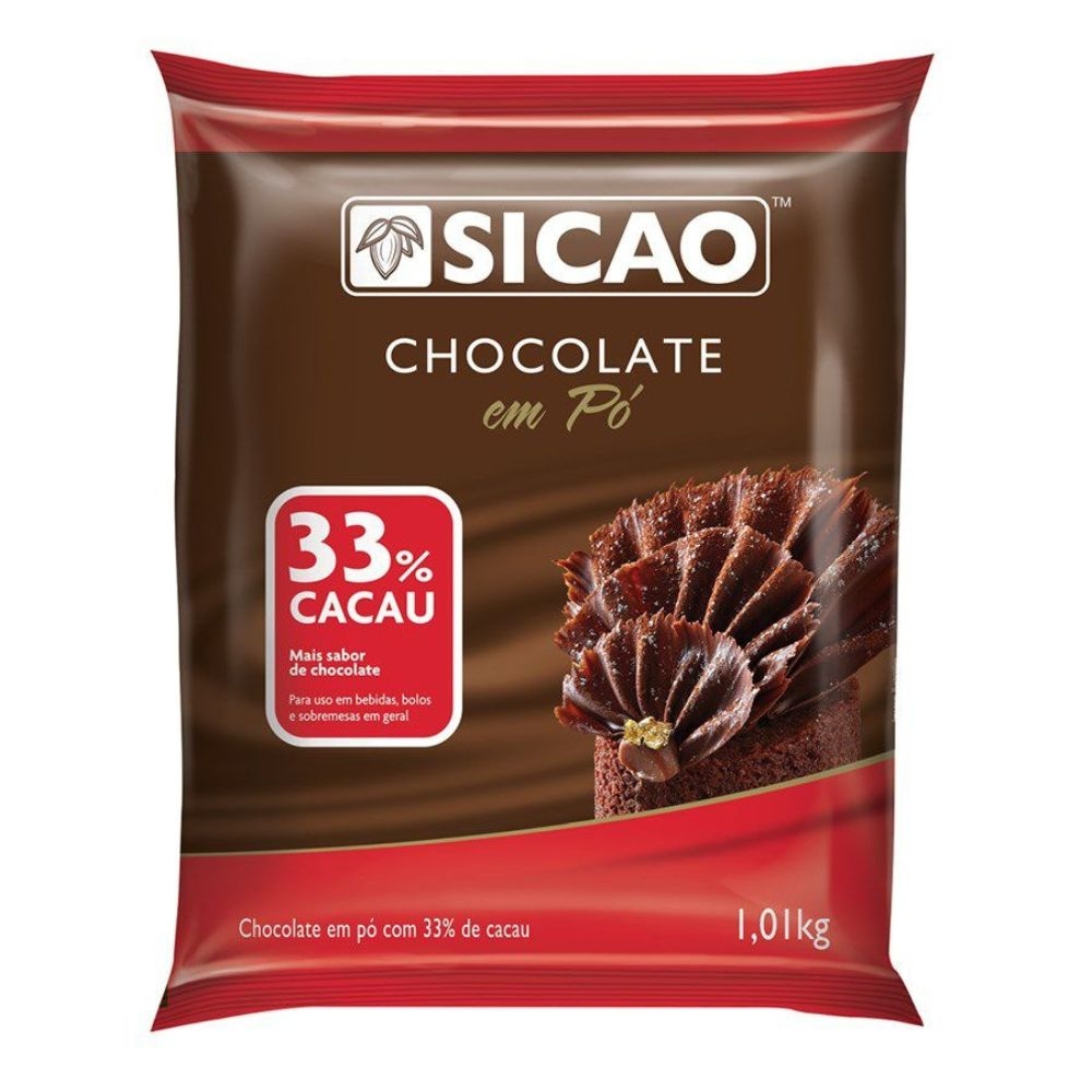 Chocolate Em Pó 33% 1.01 Kg - Sicao