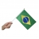 Bandeira Plástica 14x21 Mini Hastes Do Brasil Un