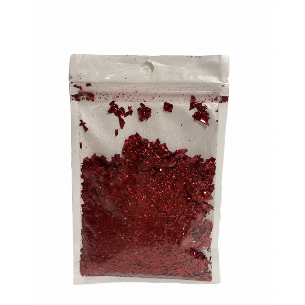 Confete Decorativo Picados Vermelho 15g - Art Lille