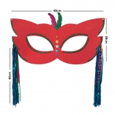 Máscara Decorativa Cat Carnaval Folia 60x28cm Sortido