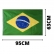 Bandeira Do Brasil 63x95 Tecido Un