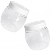 Pote Redondo Tasil De 250ml Com Tampa Branca