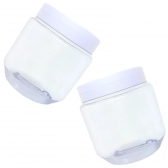Pote Lapidado Tasil De 250ml Com Tampa Branca