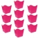 Cachepot Montado Pequeno Pink 10 Un
