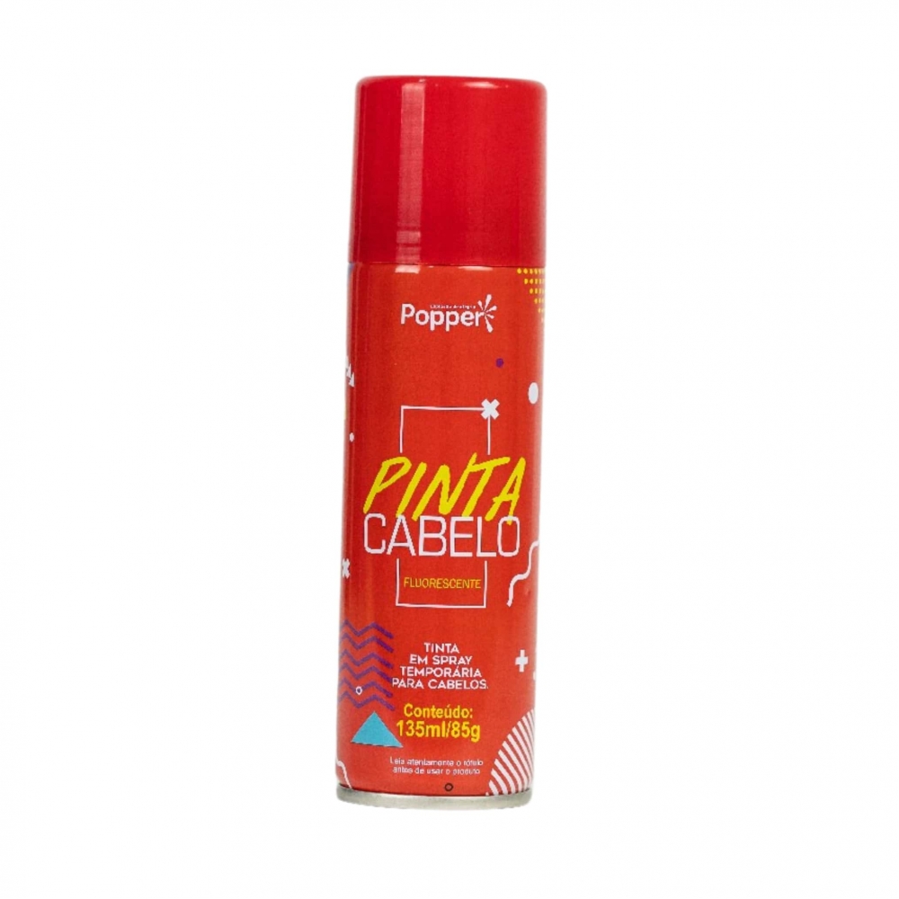 Tinta De Cabelo Popper Vermelho Fluorescente 150ml