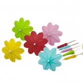 Palito Guarda Chuva Colorido Silver 10cm Para Petisco 12un