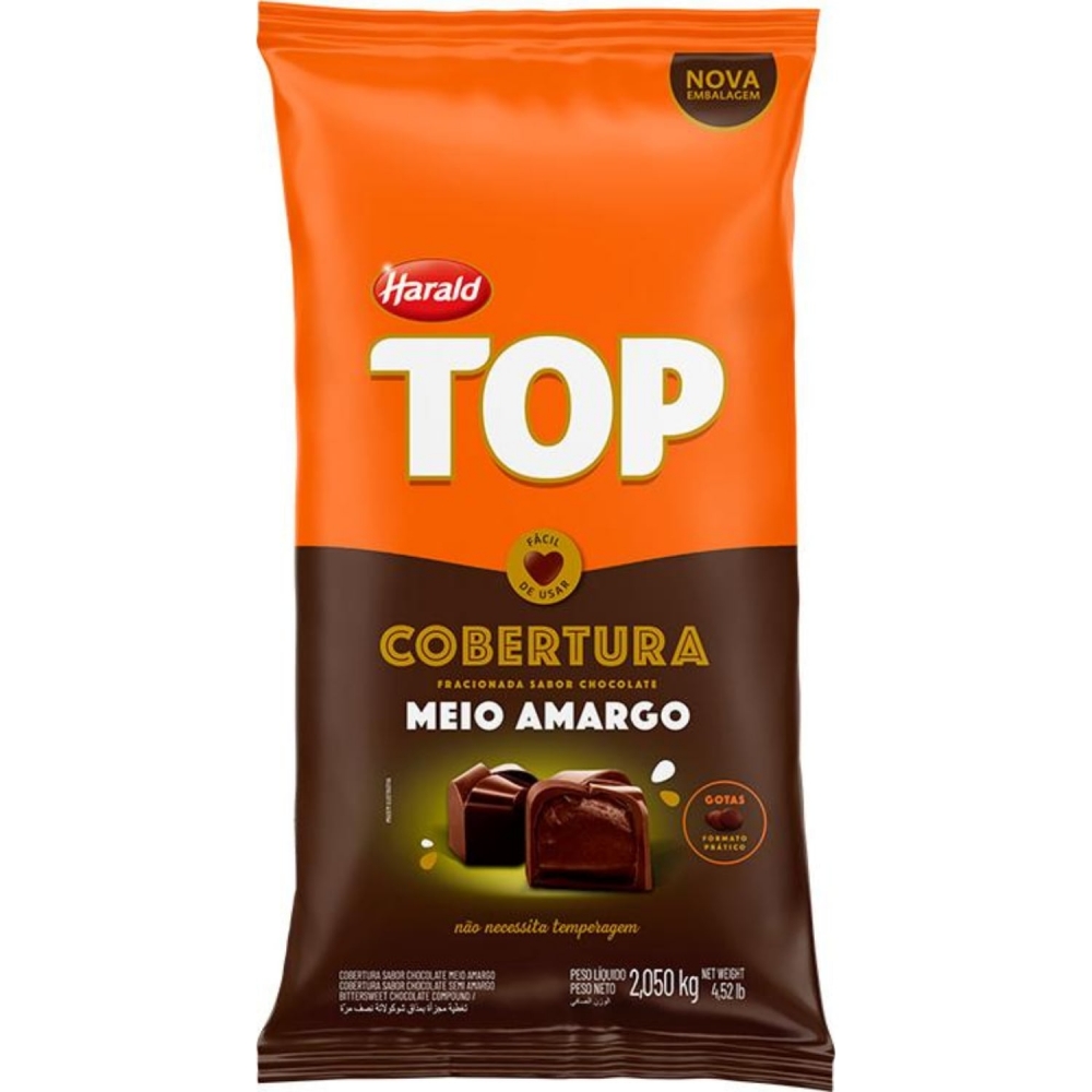Harald Top Gotas Meio Amargo 2.05kg