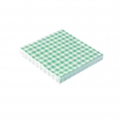 Guardanapos 25x25 Xadrez Verde 20un - Silverfestas
