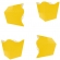 Cachepot Montado Pequeno Amarelo 10 Un