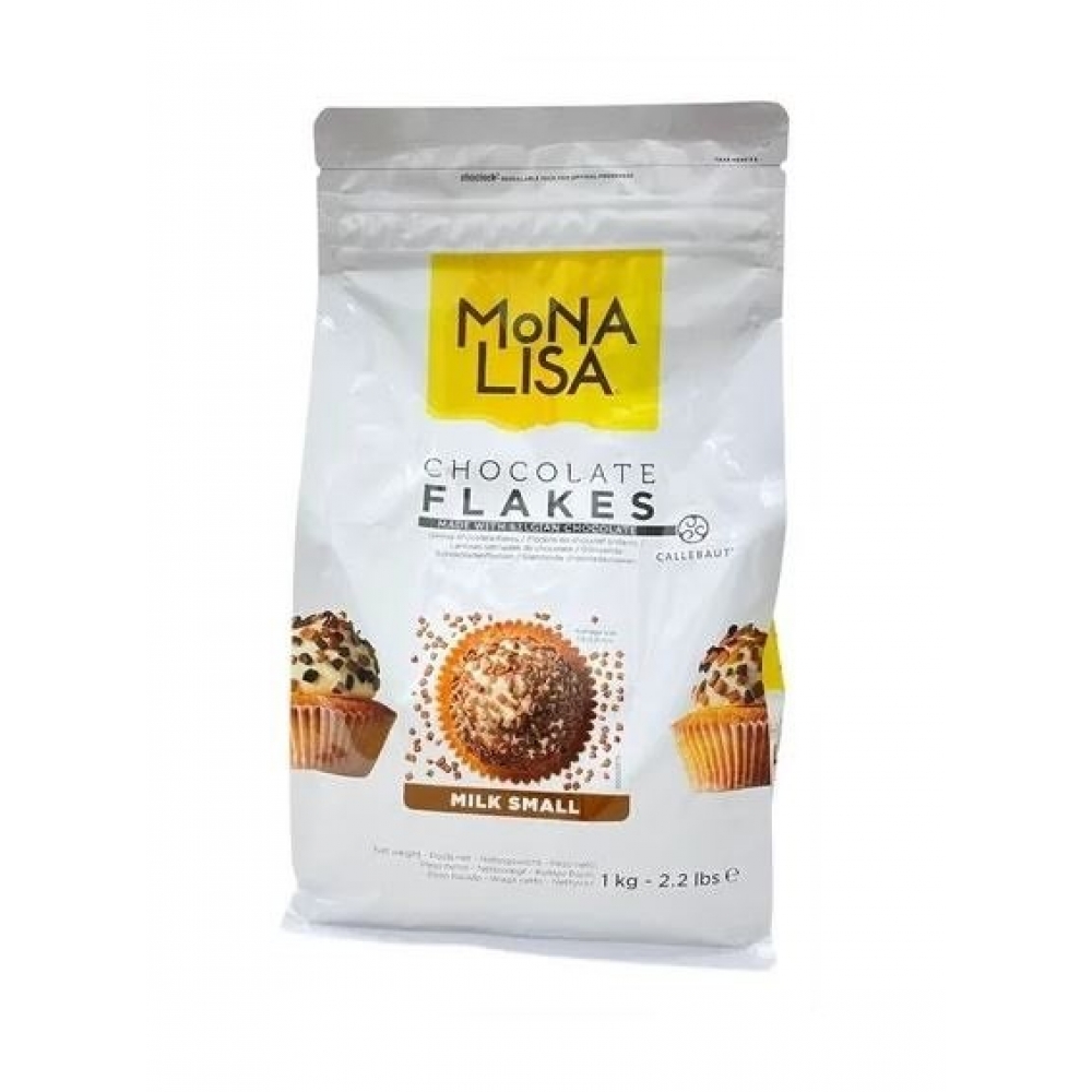 Flocos Mona Lisa Chocolate Pequeno Ao Leite 1kg - Barry Callebaut