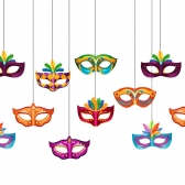 Decoração Pendurar Mascaras De Carnaval Regina 8 Un