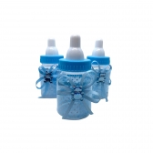 Lembrancinha Mamadeira Decorada Azul 60ml 10un