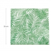 Guardanapo Folhas De Palmeira 32x32 Silver - 20un