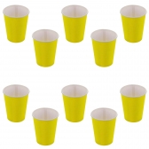 Copo De Papel Silver Amarelo 10 Un