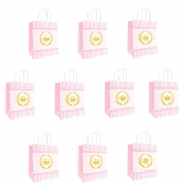 Sacola Papel Kraft Princesa Tamanho 18cm X 09cm X 22cm 10 Un