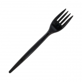 Garfo De Refeição Preto Elite Soft 50 Un