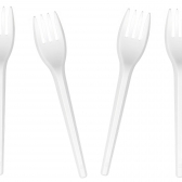 Garfo De Refeição Branco Elite Soft 50 Un
