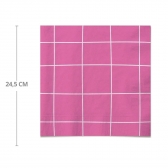 Guardanapo Happy Moments Hot Pink 24,5x24,5 Cromus - 20un